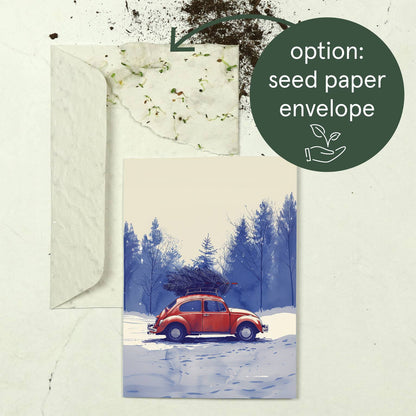 Botanopia - Tree Shopping | Christmas Card | Holiday Card