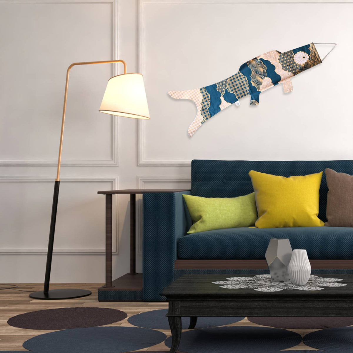 MADAME MO - Black Matsu Koinobori - fish indoor decor