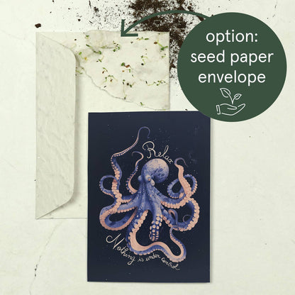 Botanopia - Relax, nothing is under control | Encouragement Card | Funny
