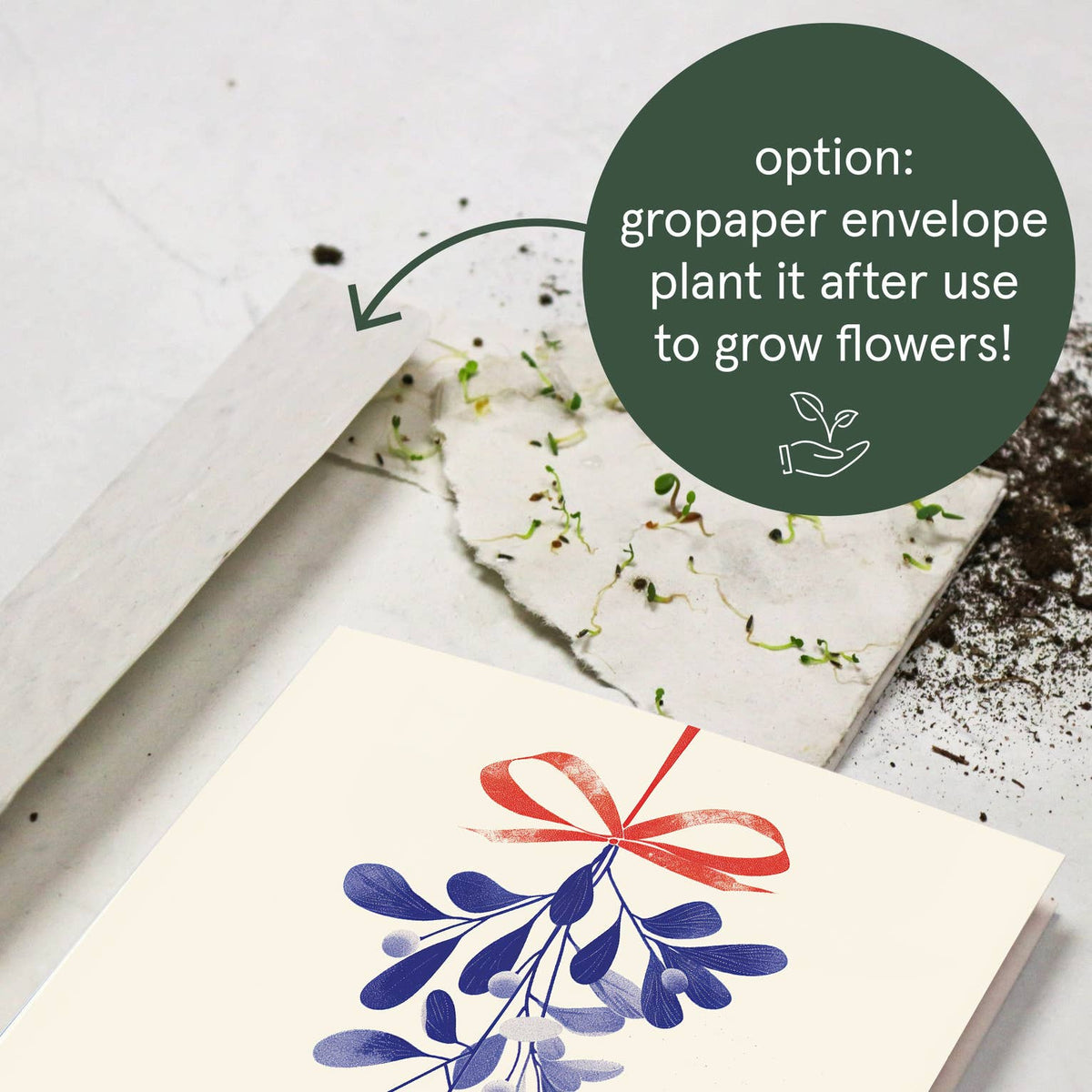 Botanopia - Hugs & Kisses | Christmas Card | Holiday Card