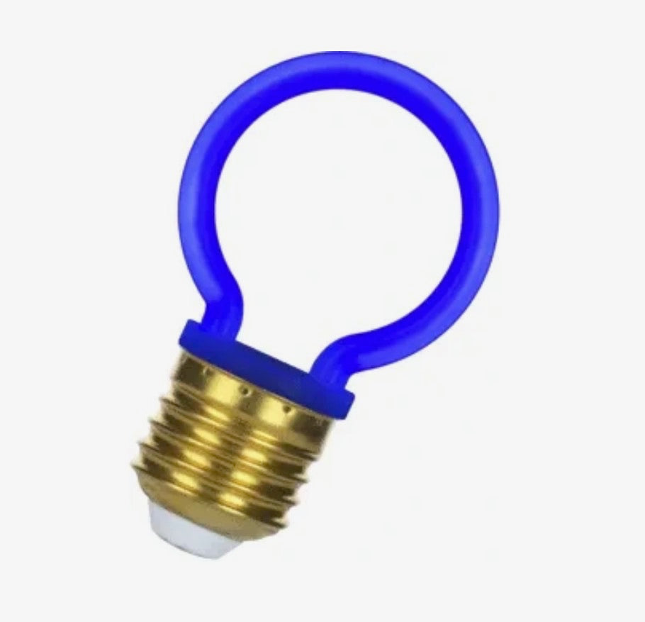 Blue LED circle lightbulb 2W E27