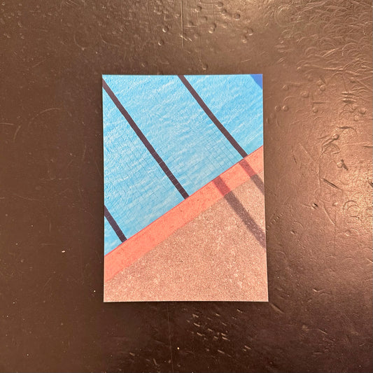 Poolside postcard pink