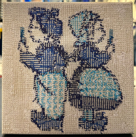 Delft Blue Printed  Embroidery 5B