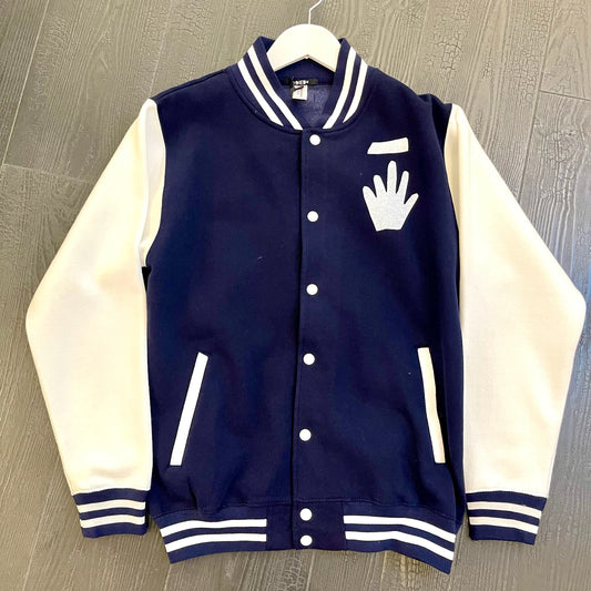 Art varsity jacket ‘HANDS’