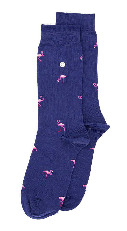 AG Socks Flamingos Navy