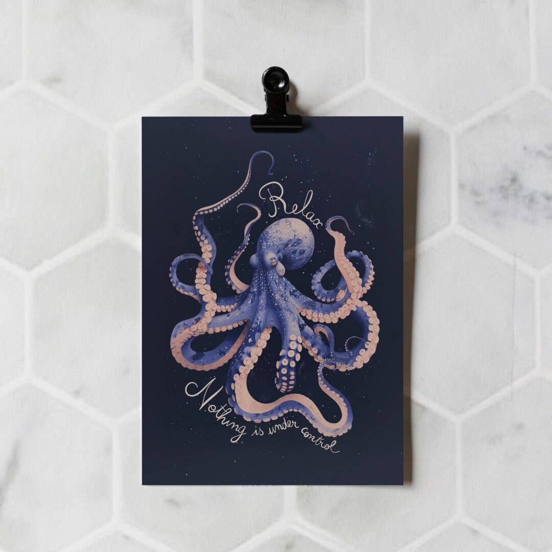 Botanopia - Relax, nothing is under control | Encouragement Card | Funny