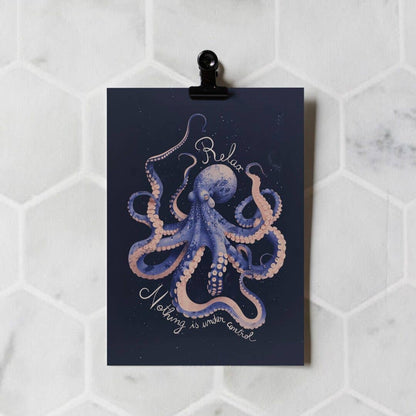 Botanopia - Relax, nothing is under control | Encouragement Card | Funny