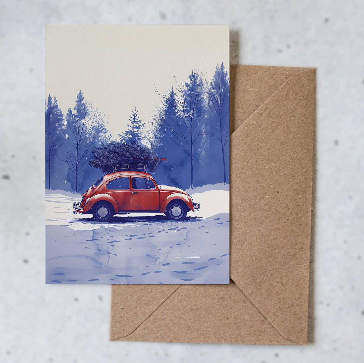 Botanopia - Tree Shopping | Christmas Card | Holiday Card