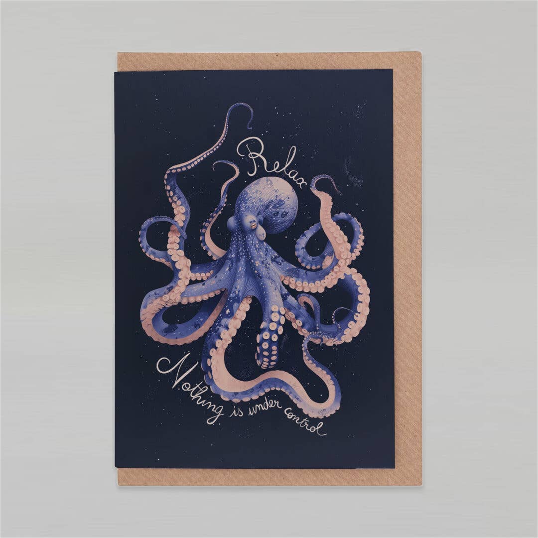 Botanopia - Relax, nothing is under control | Encouragement Card | Funny
