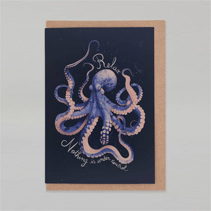Botanopia - Relax, nothing is under control | Encouragement Card | Funny