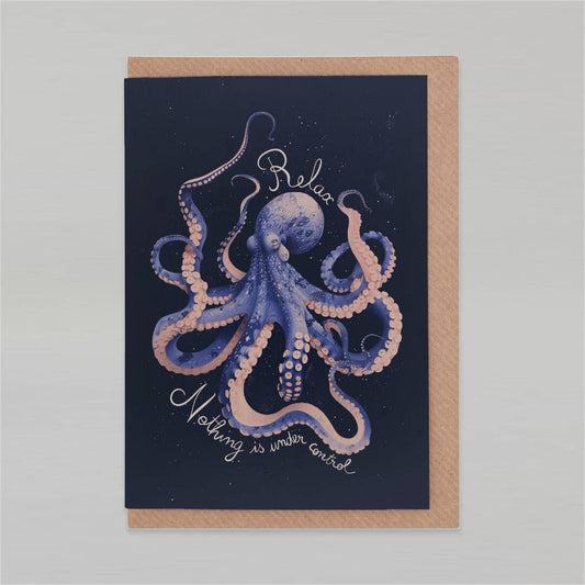 Botanopia - Relax, nothing is under control | Encouragement Card | Funny