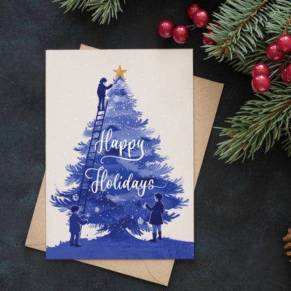 Botanopia - Festive Firs Happy Holidays | Christmas Card | Holiday Card