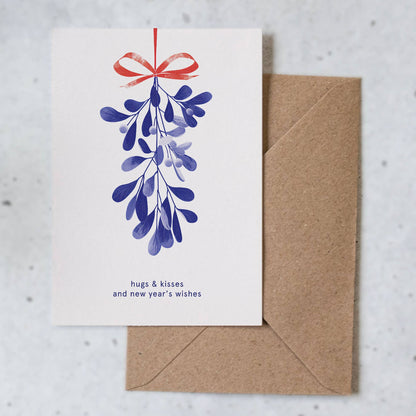 Botanopia - Hugs & Kisses | Christmas Card | Holiday Card