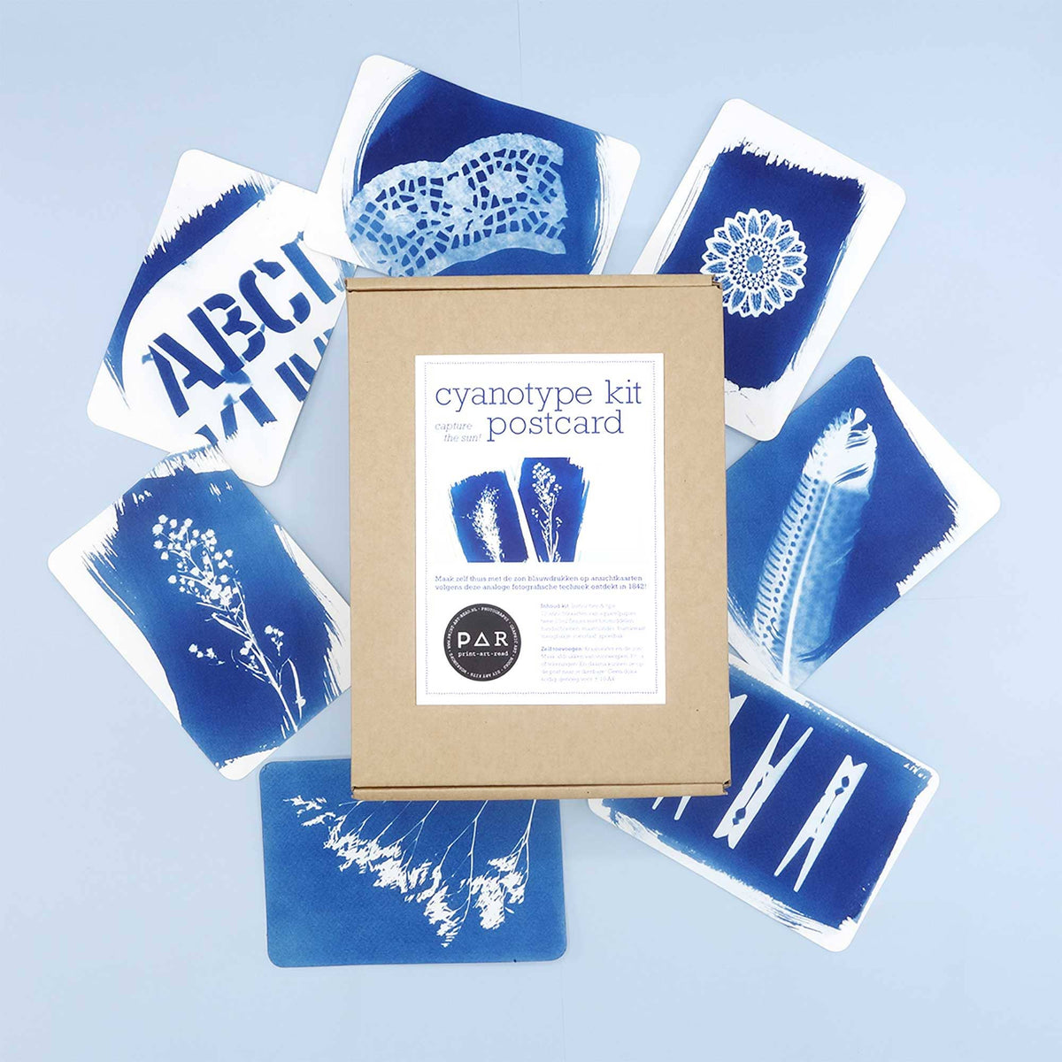 PAR - DIY Cyanotype Kit - Postcard - 8 languages