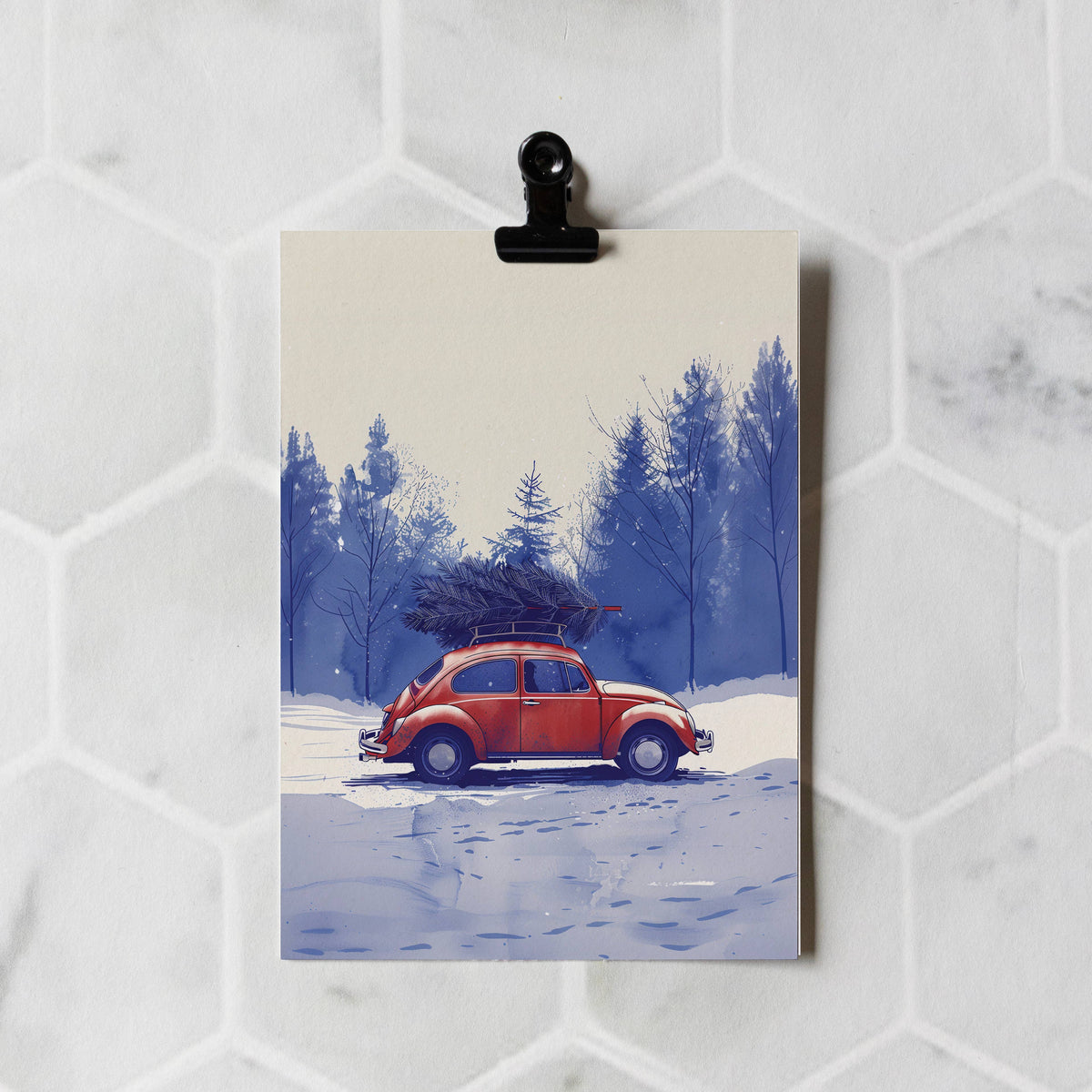 Botanopia - Tree Shopping | Christmas Card | Holiday Card