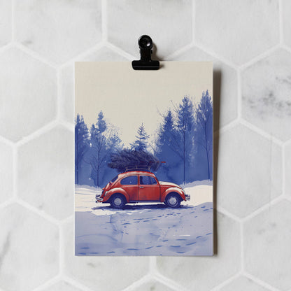 Botanopia - Tree Shopping | Christmas Card | Holiday Card