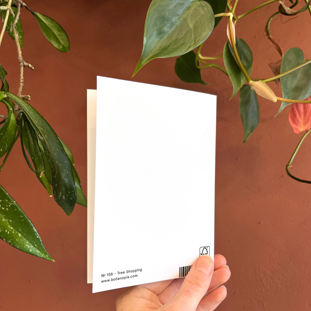 Botanopia - Tree Shopping | Christmas Card | Holiday Card